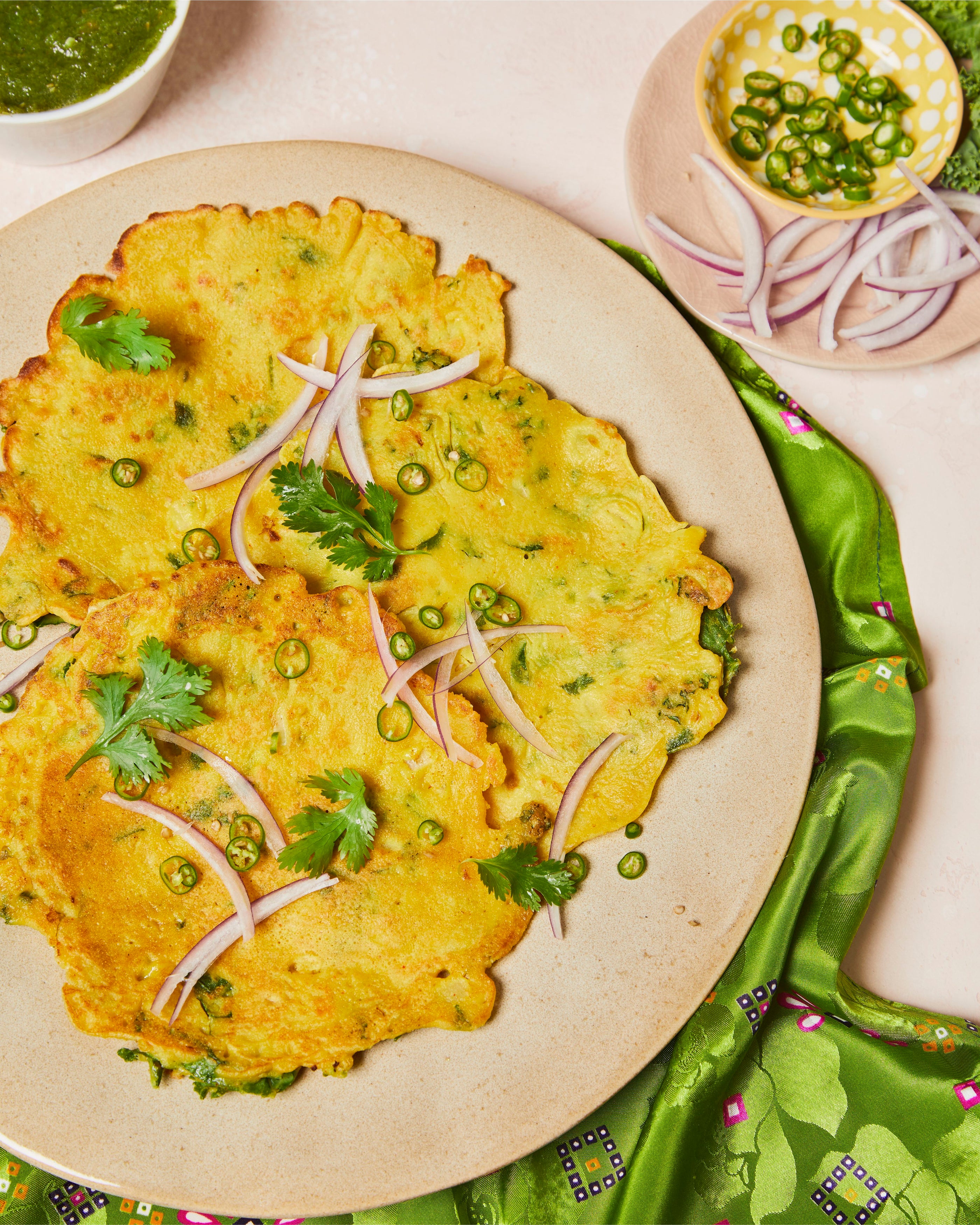 Besan Pudla (gluten-free Indian Style Pancakes) from New Indian Basics
