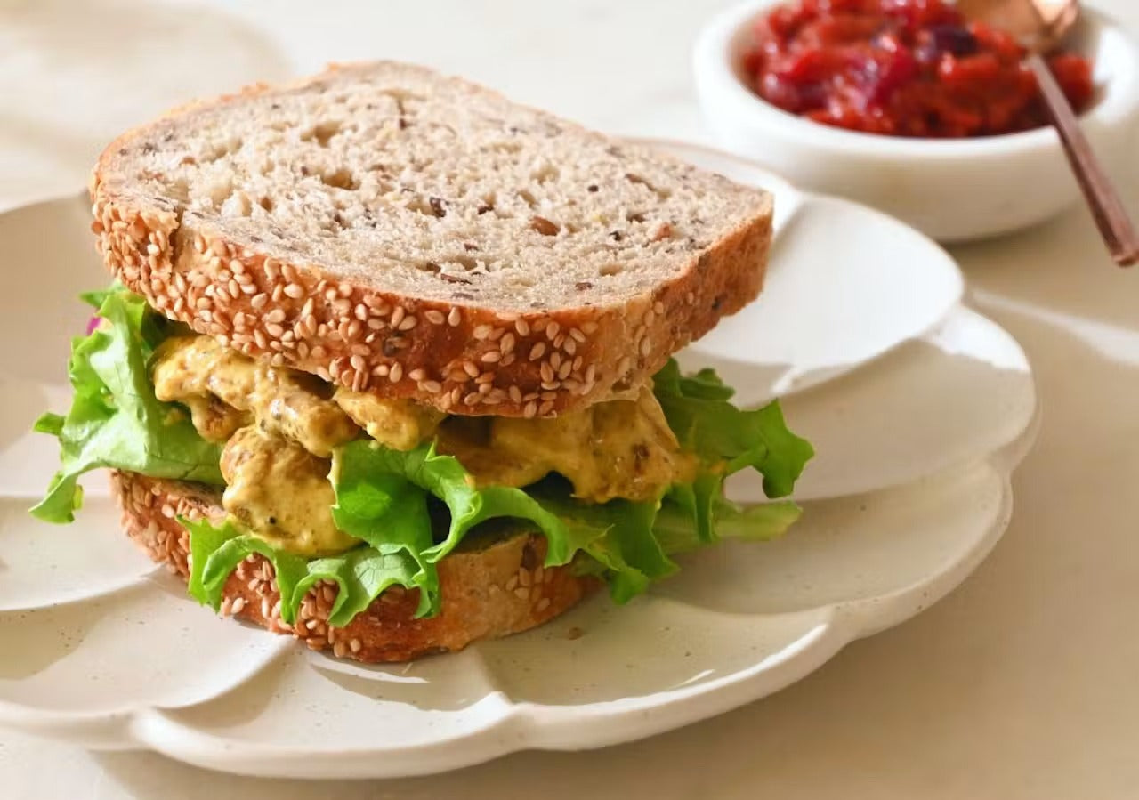 Turkey Leftovers Curried Sandwich