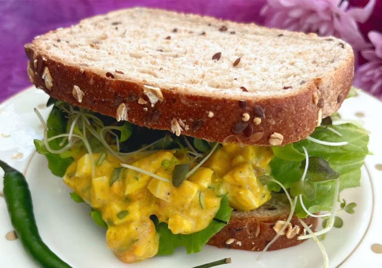 Curried Egg Salad Sandwich