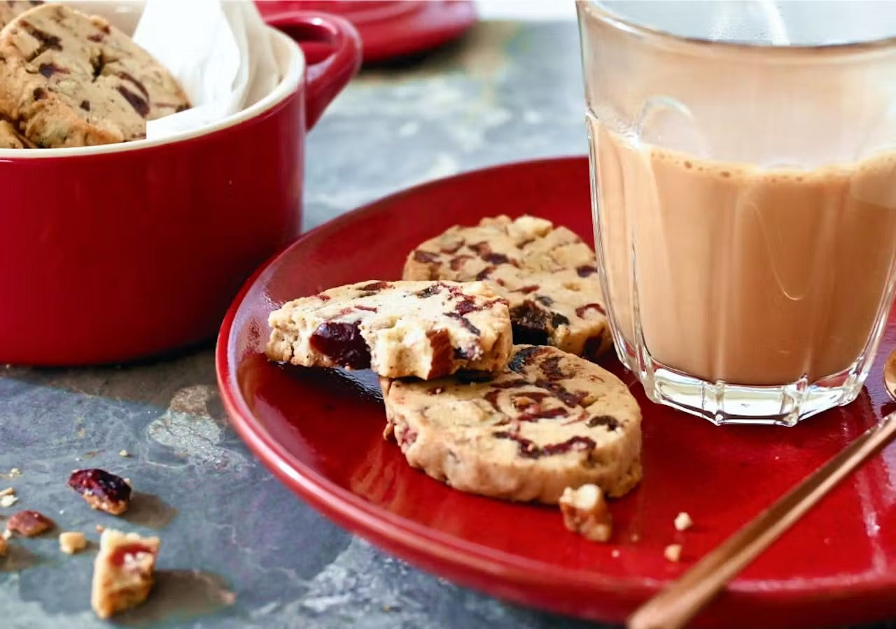 Fruit & Nut Festive Chai Icebox Cookies
