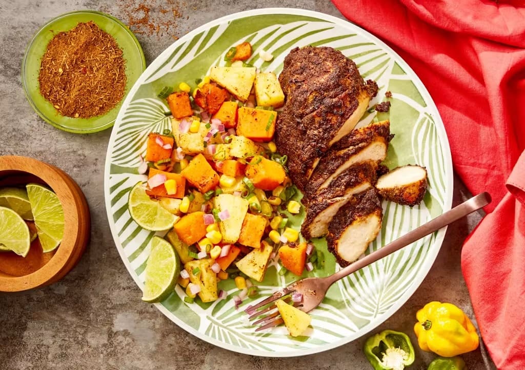Jerk Chicken & Island Side Veggies