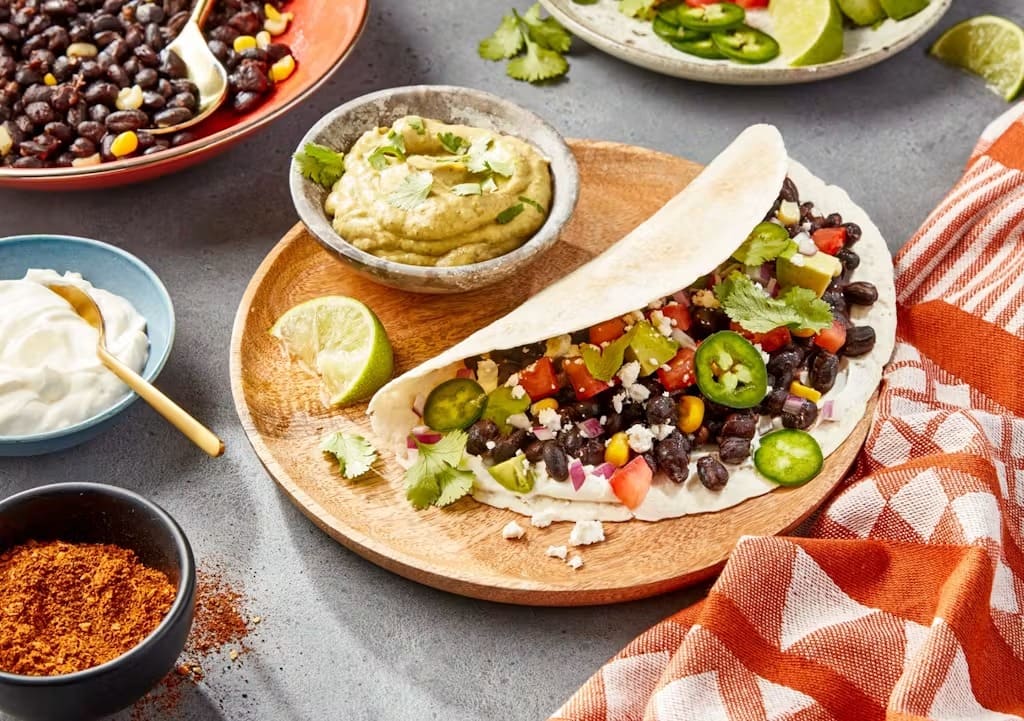 Chipotle Spiced Black Bean Tacos