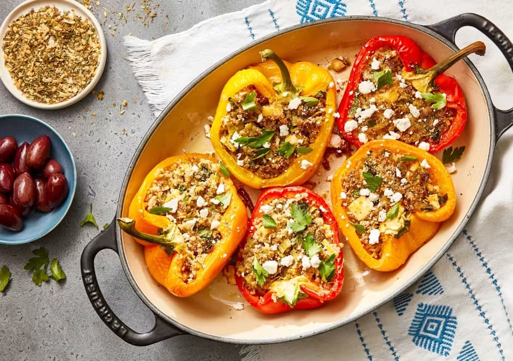 Greek-Style Stuffed Peppers
