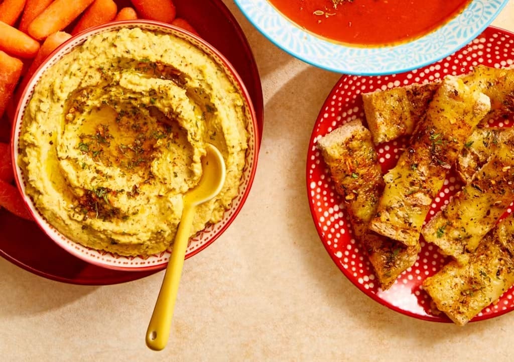 Lemony Herby Hummus