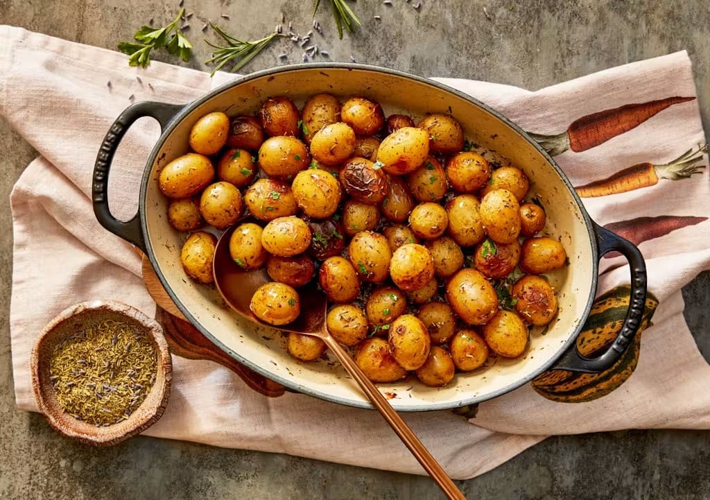 Herby Lavender Baby Potatoes