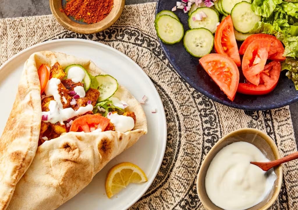 Chicken Shawarma with Garlicky Yogurt Mayo Sauce