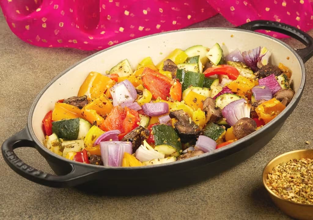 Bombay Shake Garlic Roasted Veggies