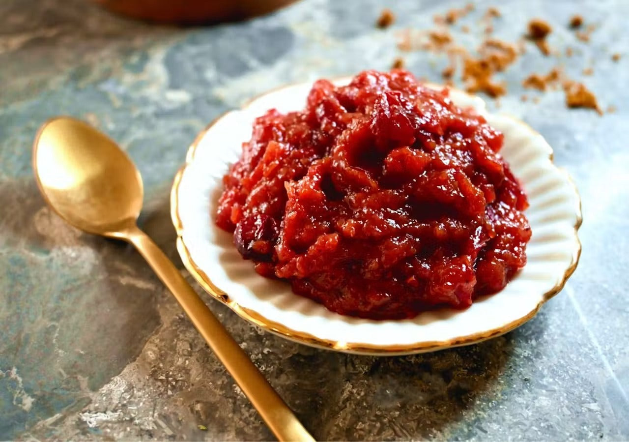 Cranberry Pear Madras Chutney