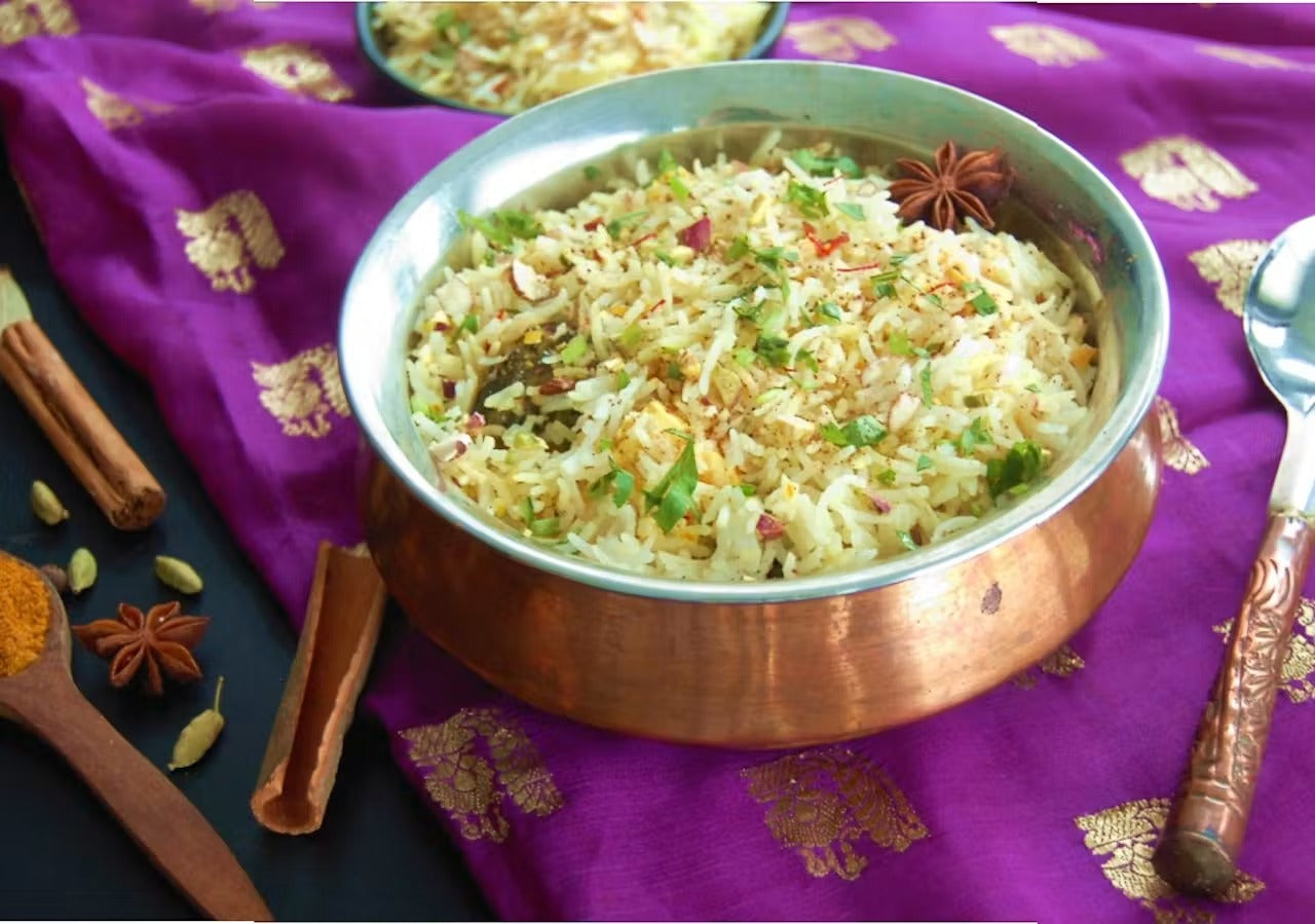 Basic Vegetable Basmati Biryani